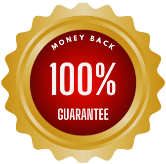 Guarantee 100% Money back guarantee 125%